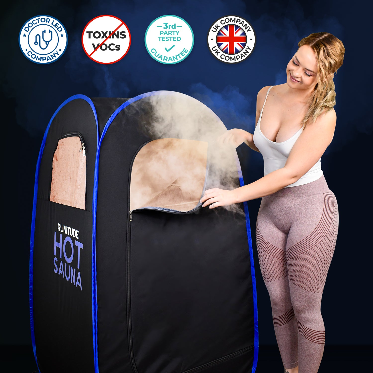 Runitude Portable Sauna Steam Tent - Runitude